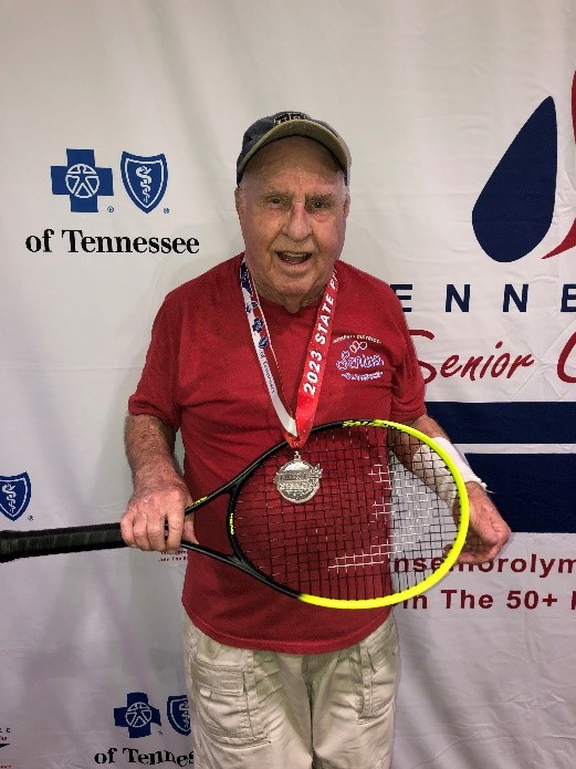 Hugh Lamar wins silver medal in state Senior Olympics