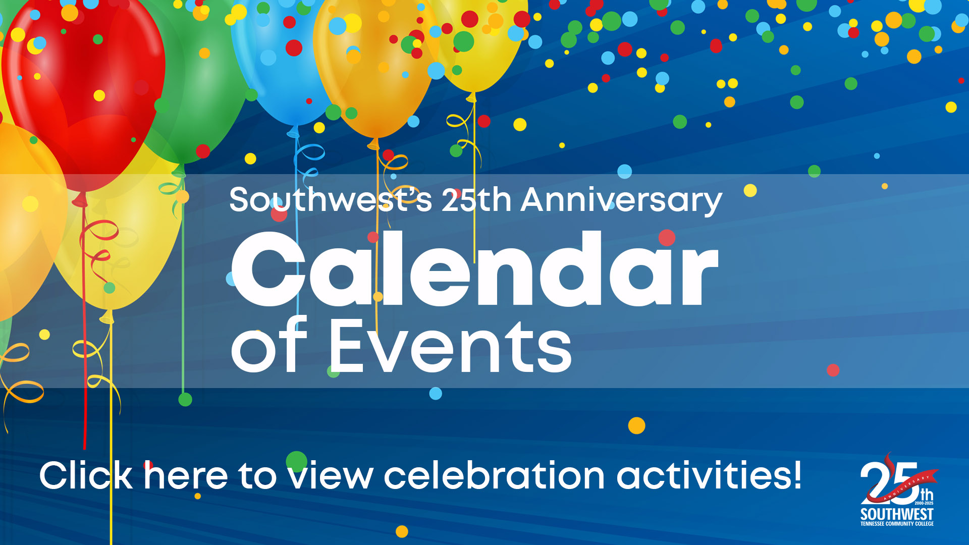 25th Birthday events cover 