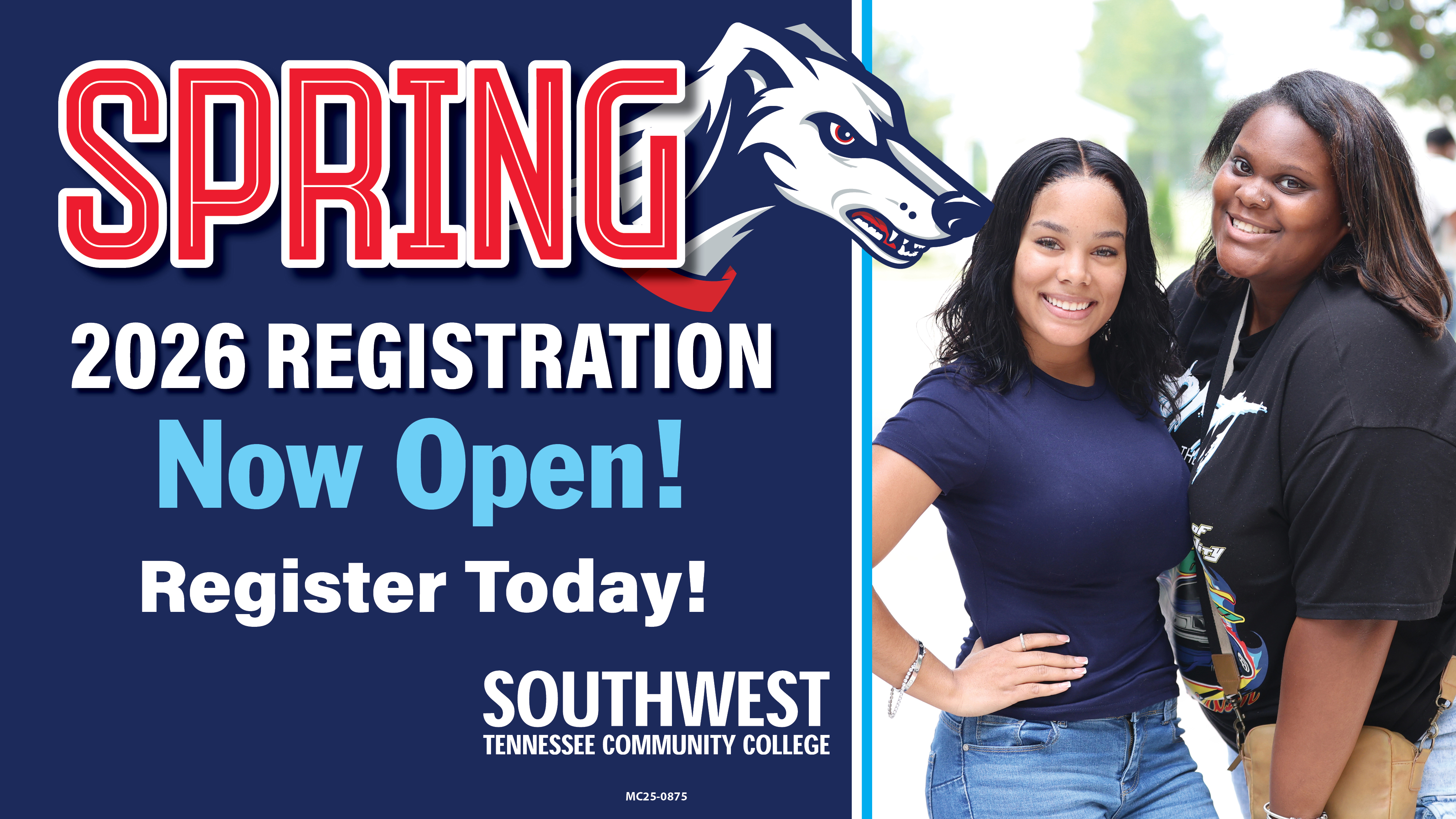 Spring 2026 registration graphic