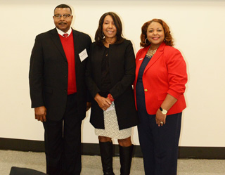 TCAT-Memphis President Roland Rayner, Carolyn Hardy, and Southwest President Tracy D. Hall at the 2018 Legislative Luncheon.