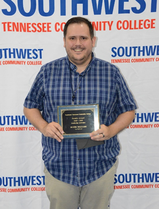 Dustin Williams, Faculty Leadership Award recipient. 
