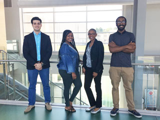 ImagineU finalists Christian Ordinola, Natasha Fountain, Johari Hamilton, and Corey Stewart.