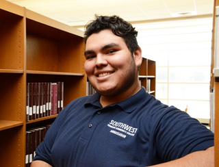 Josue Flores embraced the Southwest way thanks to the support he received from Student Development and the many activities offered on campus that helped him grow as a leader. The El Salvador native and Cordova High School graduate is pursuing a degree in criminal justice and recently applied for citizenship.