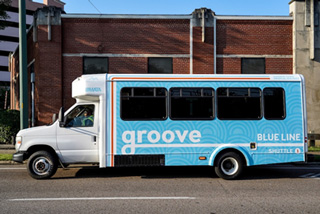 The Groove shuttle will transport students and medical professionals from Mud Island and St. Jude Research Children's Hospital to and from the Medical District.
