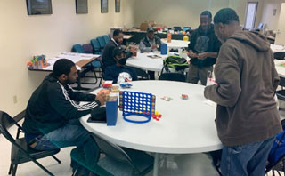 Project M.O.S.T. students take time out to relax and de-stress during fall 2019 finals week.