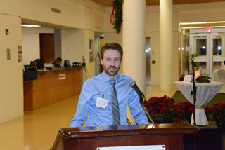 Students Carl Slappy, Jr. and Nathaniel Caton thanked donors for their generous support.