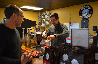Cool Beans Café serves coffee roasted locally in Memphis along with locally baked pastries.