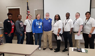 Members of Southwest’s Crime Scene Investigations and Criminal Justice Teams at the SkillsUSA Statewide Competition March 5, 2020, in Bell Buckle, Tennessee. 
