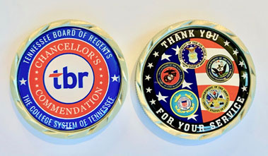 TBR Chancellor’s Commendation Challenge Coin