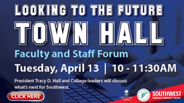 Missed the Looking to the Future Town Hall. Click the graphic to watch it on-demand.