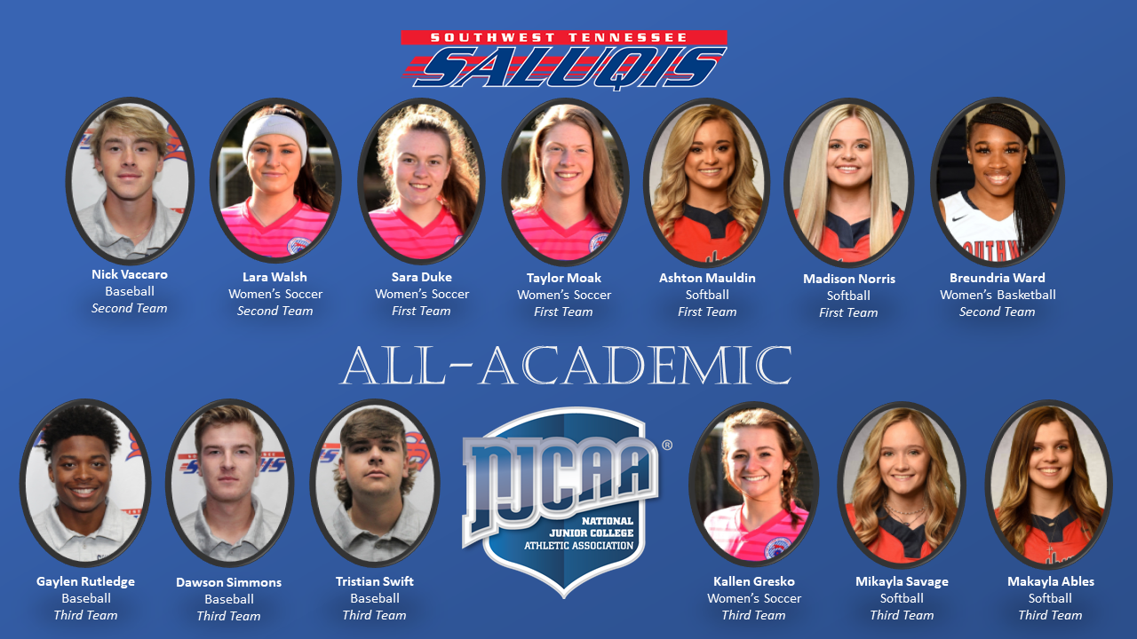 Thirteen Southwest Tennessee Community College Student-Athletes Named NJCAA All-Academic