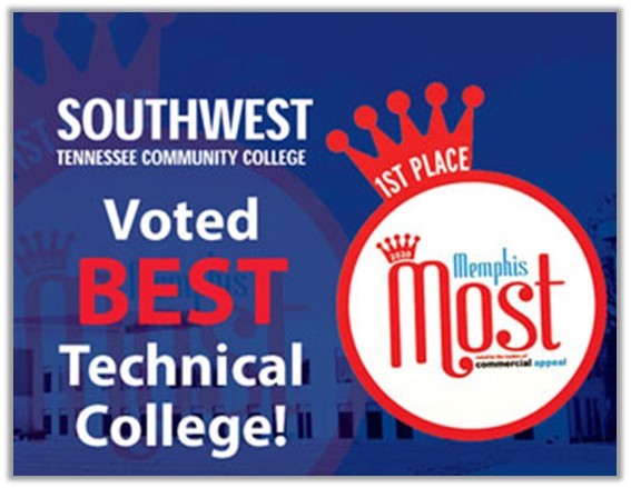 Southwest is The Commercial Appeal’s 2021 Memphis Most winner for Best Technical College!