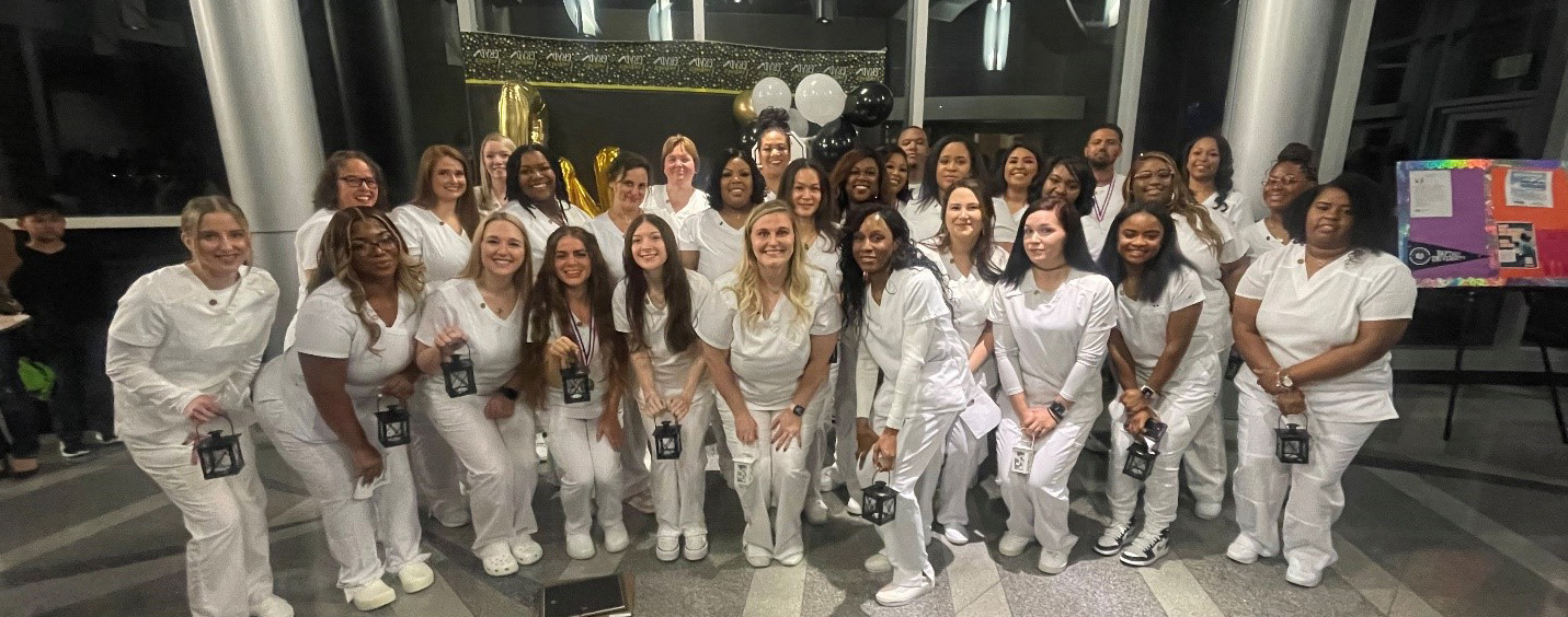 Southwest nursing students at their pinning ceremony Dec. 9, 2022 at the Dr. Nathan Essex Nursing, Natural Sciences and Biotechnology Building.