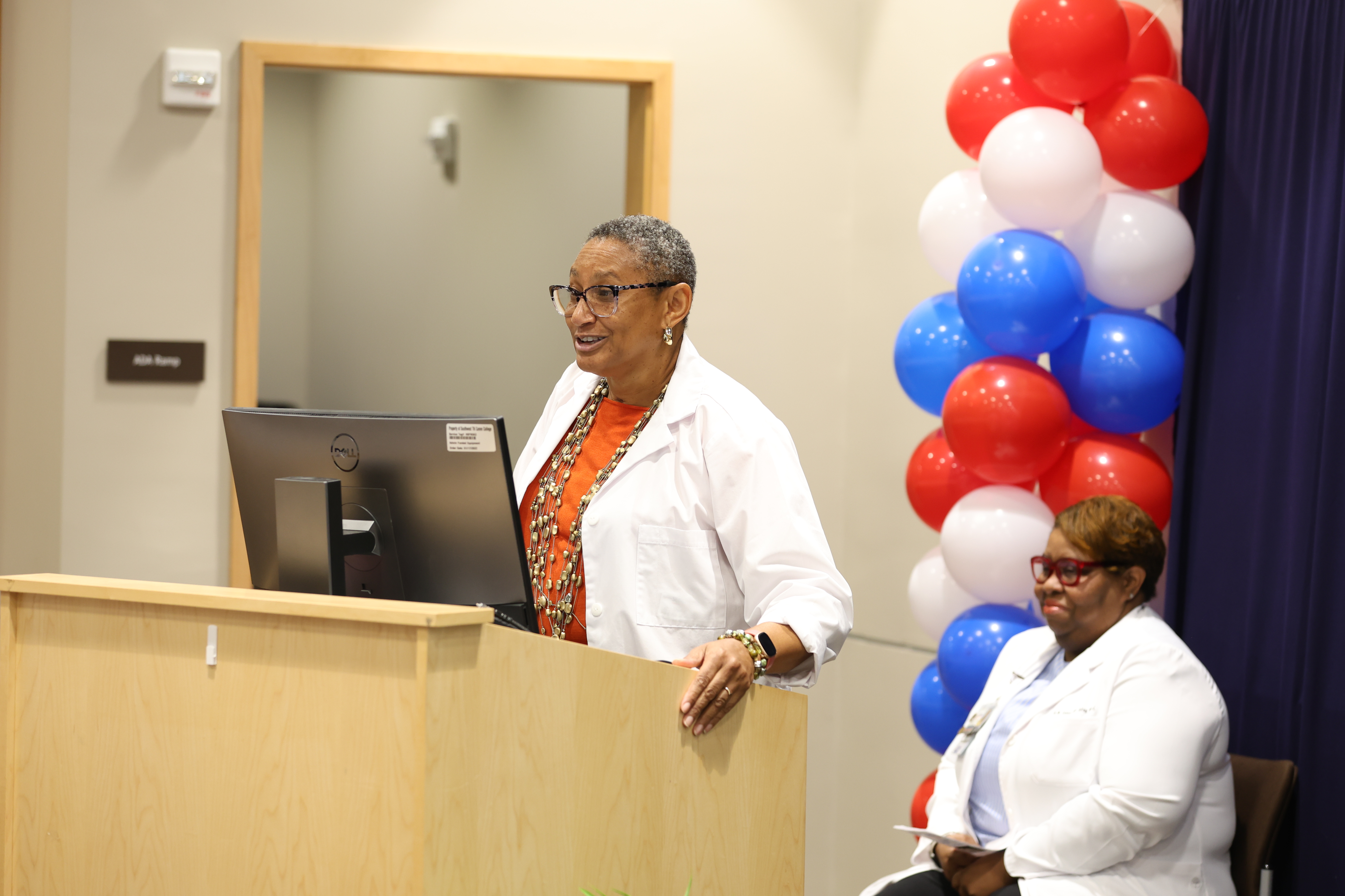 Dr. Sheila Bouie tells new nursing students to serve with purpose.