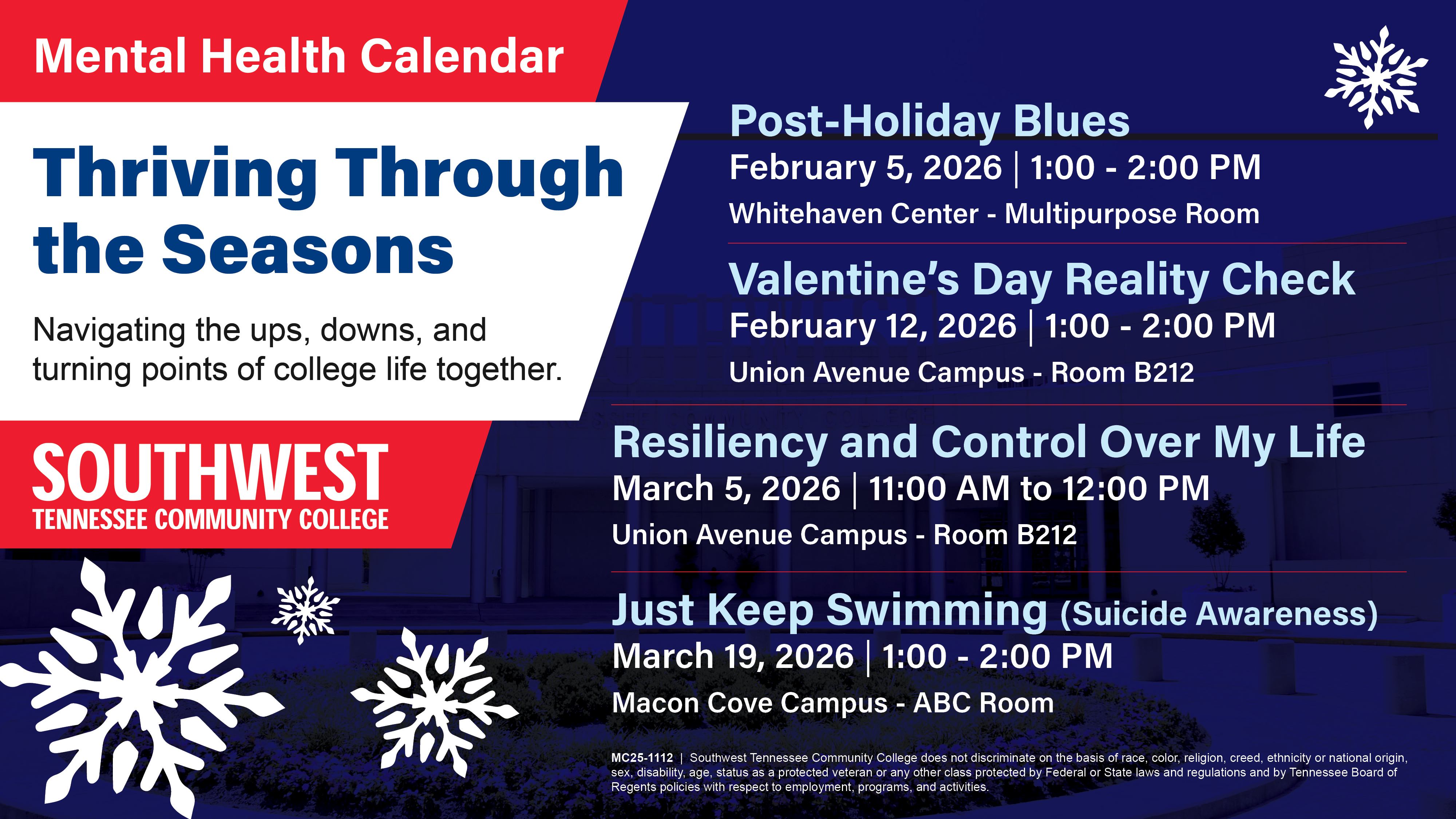 Mental Health event spring 2026